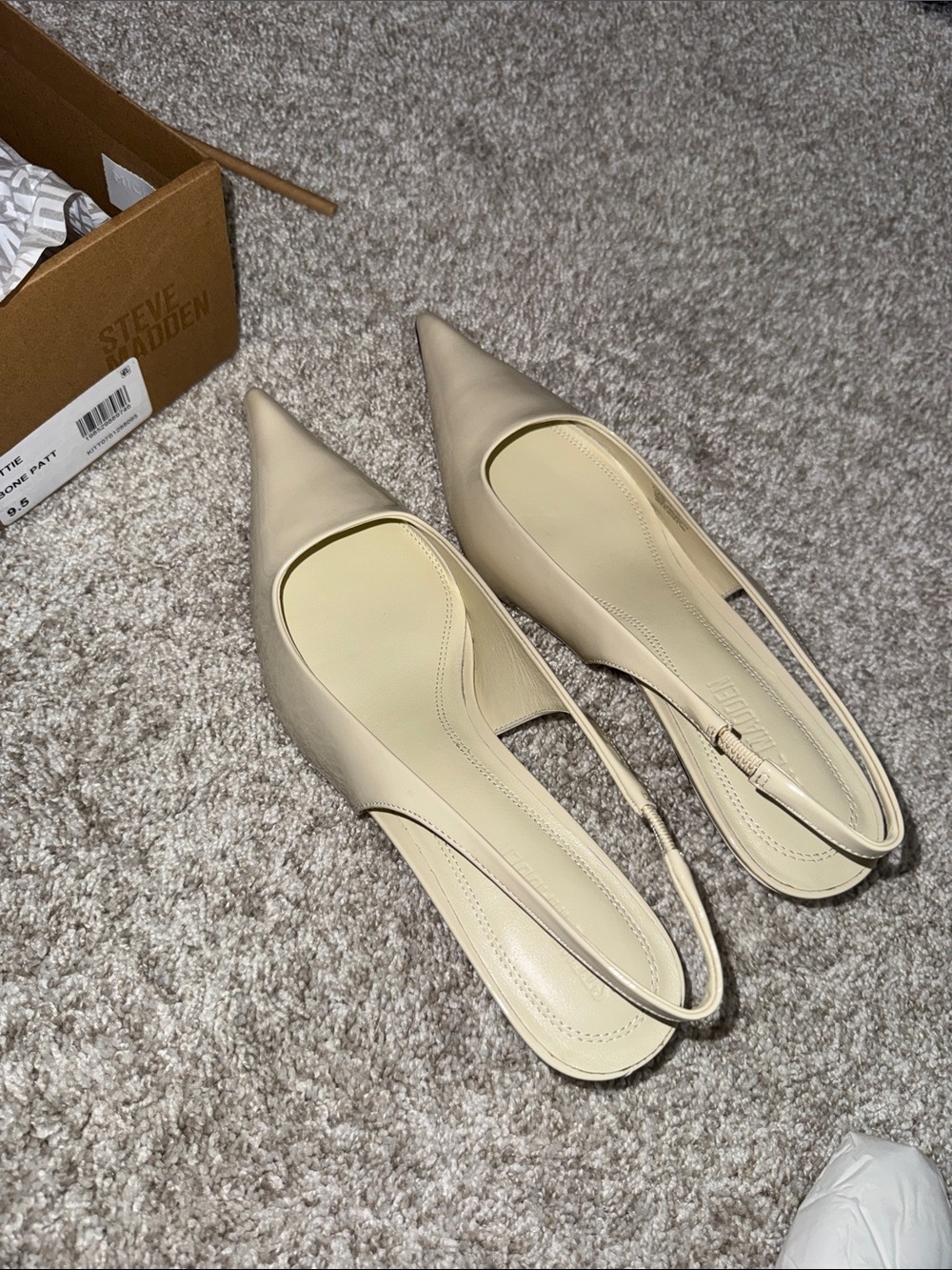 Kittie Bone Patt Steve Madden heels